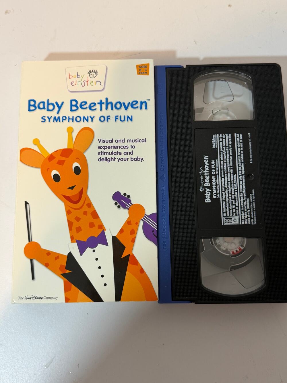 Baby Einstein Baby Bach VHS Visual & Musical stimulation 1-36 months
